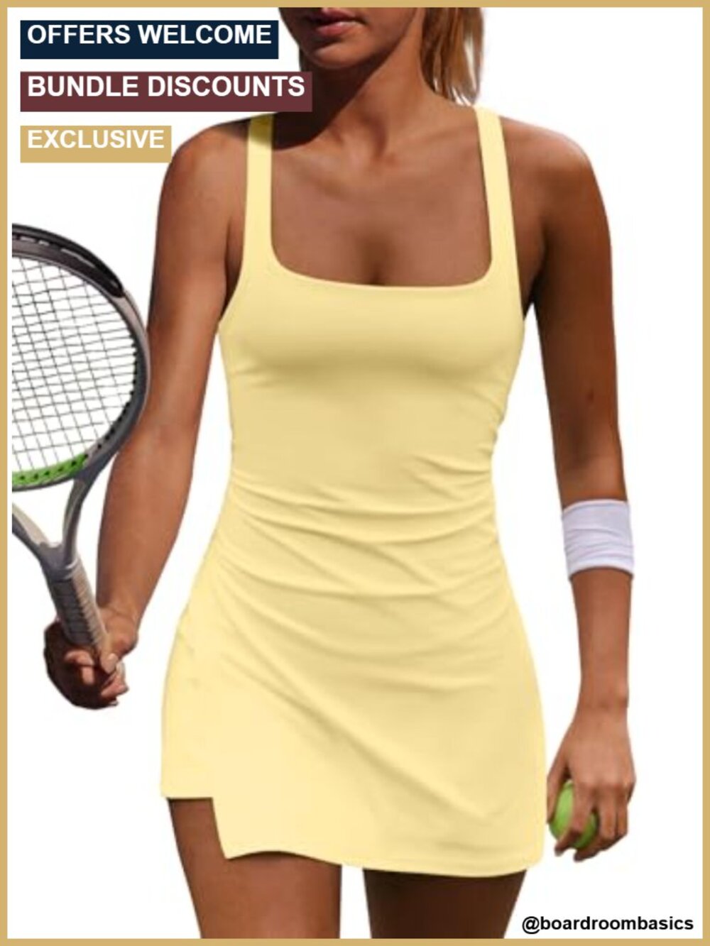 Womens Athletic Dress with Built in Shorts Yoga Golf Tennis Outfits